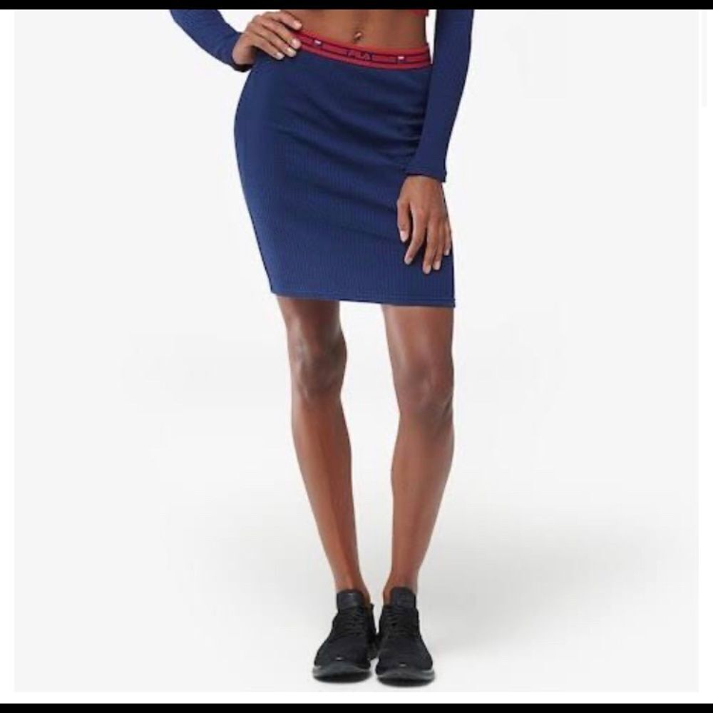 Womens Fila Cathy Skirt Navy Size S